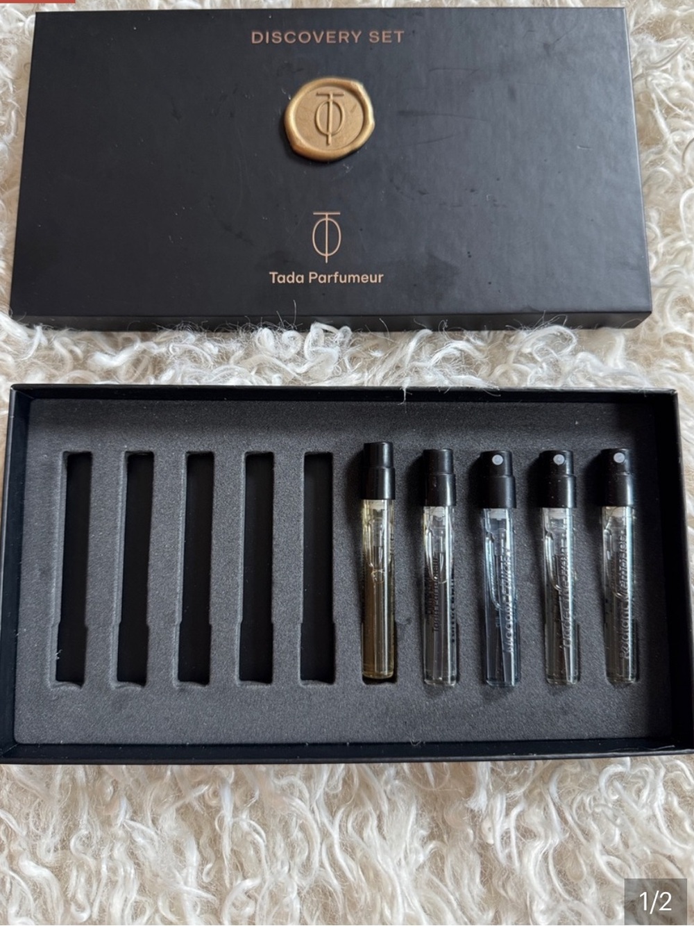 NWT Tada Parfumeur Discovery Set - $9 each. 2ml/.07 FL oz each.  4 vials left
